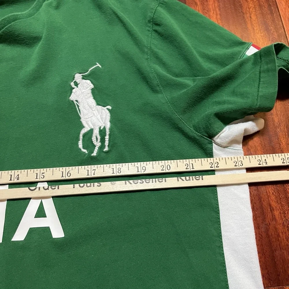 Ralph Lauren Polo Shirt Mens Extra Large Chief Keef Italy Italia Big Pony Yacht